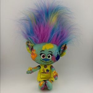 DreamWorks Trolls Harper Doll Plush Stuffed Paint Splatter Toy 12"
